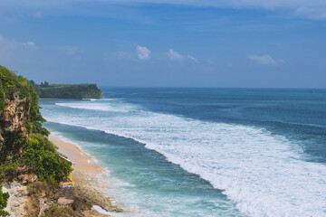 Suluban Beach at Uluwatu, Bali, is a paradise beach that not so many people know it yet. August 2022.