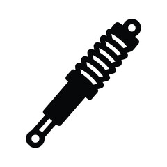 Shock Absorber Icon on Light Background