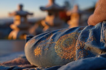 fishing nets in the harbor