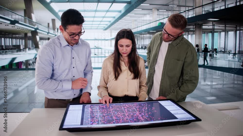 Poster Industrial Automation System 3D Data Analytics