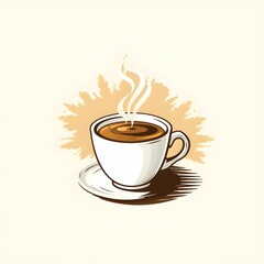 Obraz premium Logo of coffee