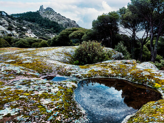 Peña Muñana tras la lluvia