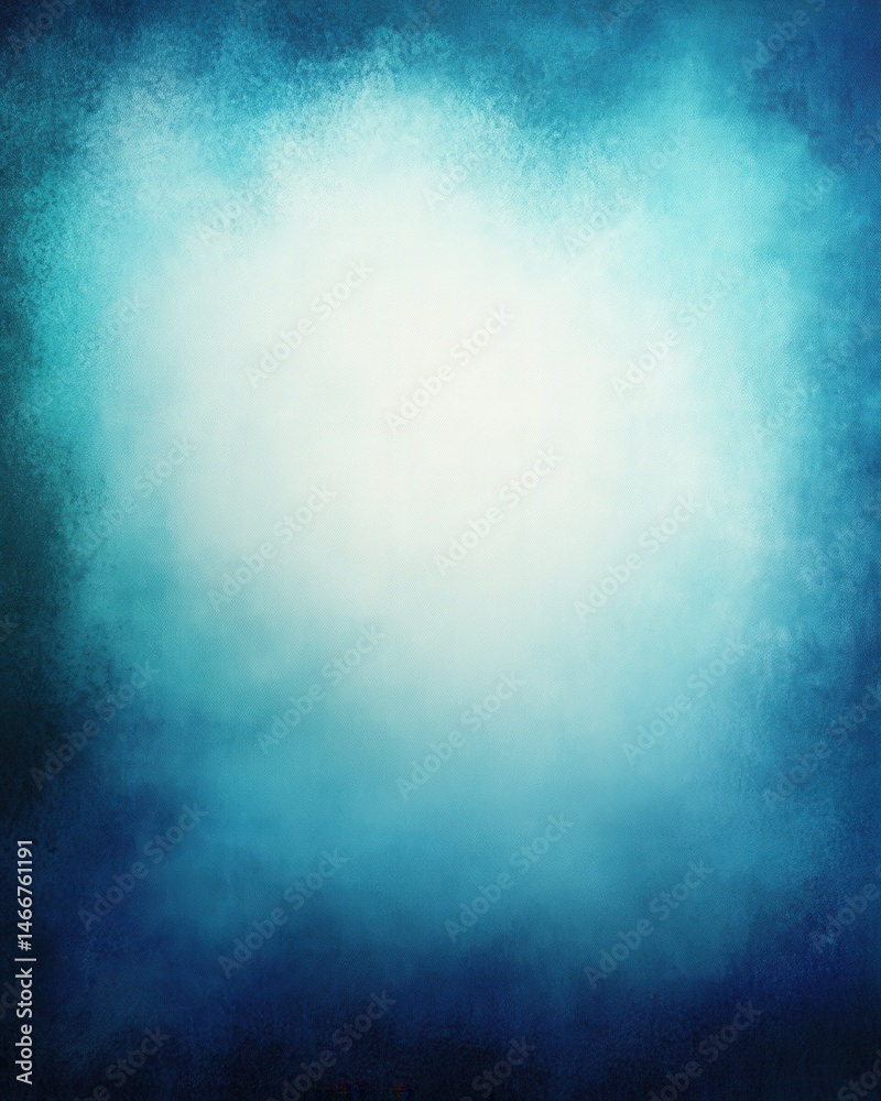 Poster abstract blue and white painted canvas texture background with vignette effect studio shot for graph