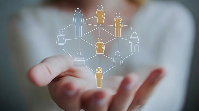 The intricate network of connections represented in the digital era depicted