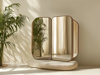 Modern Gold Mirror