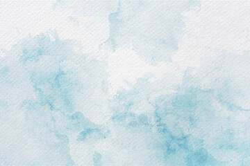 Soft Watercolor Blue Abstract Background