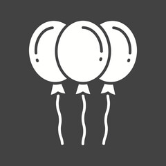 Balloons icon vector image. Suitable for mobile apps, web apps and print media.