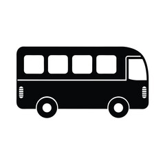 Minimalist Bus Icon Clean Vector Design