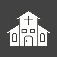 Church icon vector image. Suitable for mobile apps, web apps and print media.