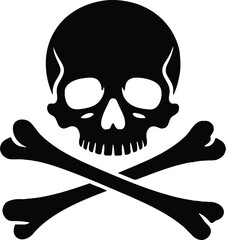 minimalist skull graphic