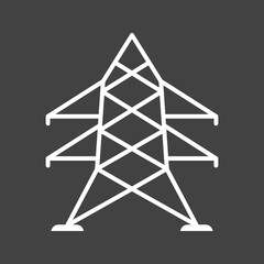 Electric Tower icon vector image. Suitable for mobile apps, web apps and print media.