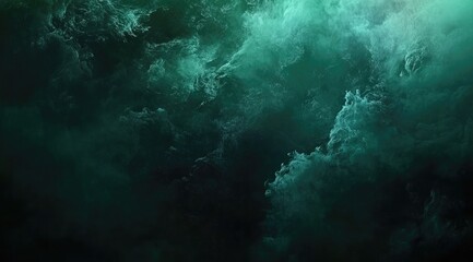 Fototapeta premium Teal and black swirling cloudscape