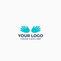 Minimalist Hand Logo Design for Wellness Brand