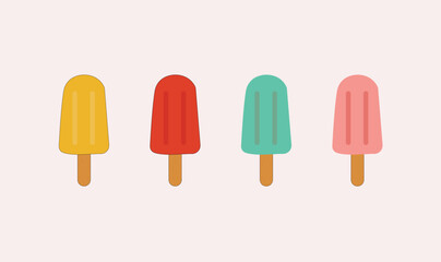 Ice cream collection vector design