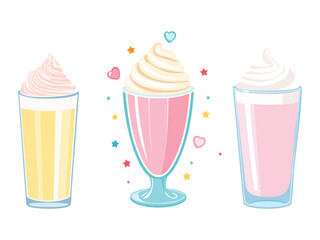 vector illustration a Milkshake