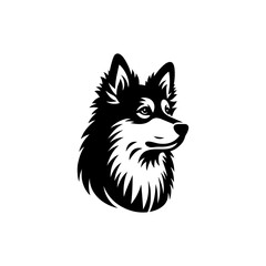 dog's head vector 