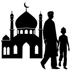 taj mahal silhouette