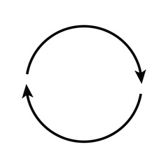Refresh icon, repeat and reload arrow icon symbol convert button vector illustration.	