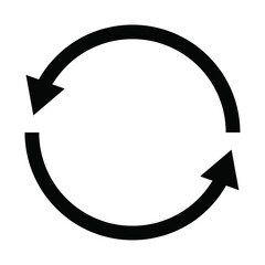 Refresh icon, repeat and reload arrow icon symbol convert button vector illustration.	