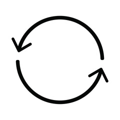 Refresh icon, repeat and reload arrow icon symbol convert button vector illustration.	