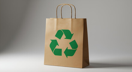 Cardboard box with recycle symbol . Nature
and environment theme