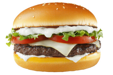 Luscious Burger A tempting tower of flavors on black