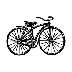 Fototapeta premium Vintage sketchy illustration depicting bicycle