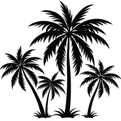 Fototapeta premium palm tree silhouette