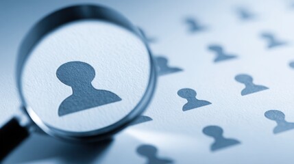 Buyer clarity index icon concept showcasing understanding of profiles and customer insights in marketing analytics