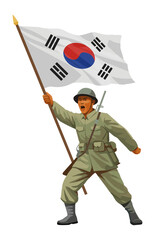 호국영웅과 태극기