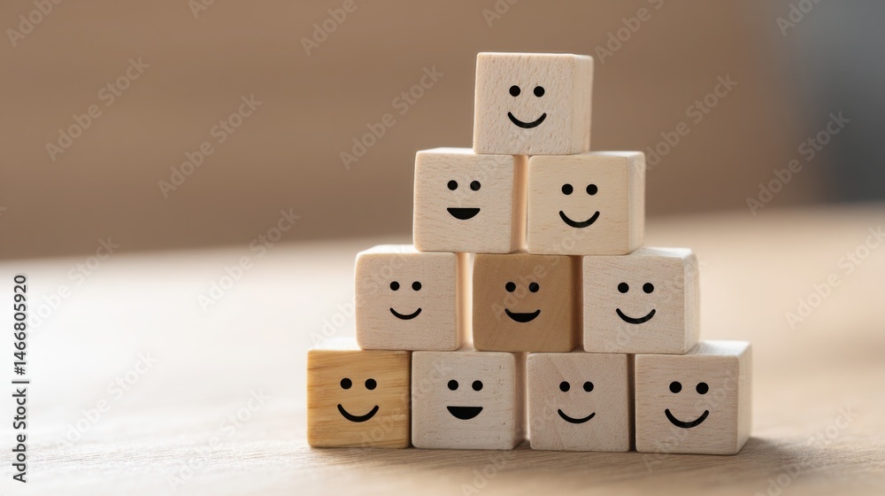 Poster visual representation of client trust spectrum icon concept emphasizing emotion-led segmentation in 