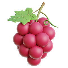 Grapes 3d illustration