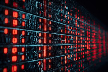 Complex network of glowing data