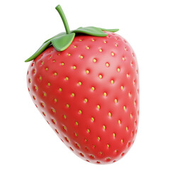 Strawberry 3d illustration