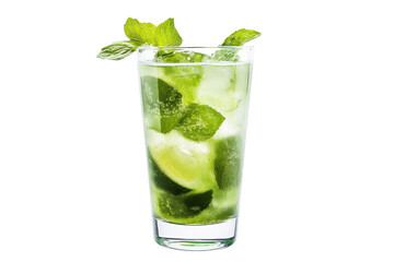 Refreshing Mojito A vibrant cocktail with lime mint and bubbles