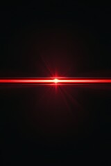 Fototapeta premium Abstract red light beam on black background