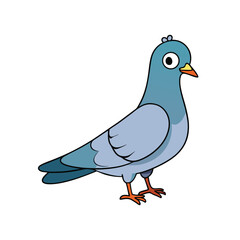 Naklejka premium vector illustration of a pigeon