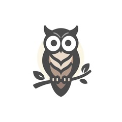 owl on white background vector