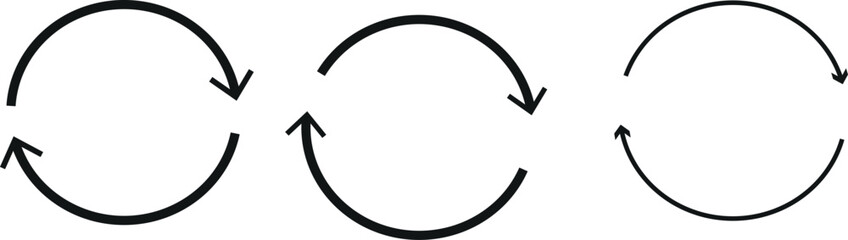 circle arrow icon set. Blue circular arrow icon, refresh, reload arrow icon symbol sign. Blue Reload vector icon set. repeat vector. restart or reset sign