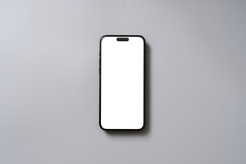 Mockup smart phone new generation isolated screen Transparent and Clipping Path for Infographic Business web site design app	