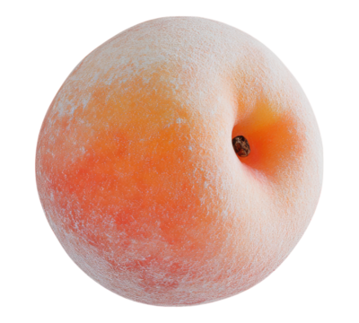 Peach on transparent background
