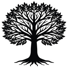 Fototapeta premium vector tree silhouette