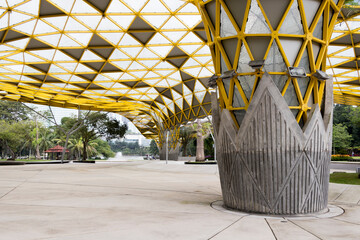 Laman Perdana beautiful architecture pavilion Perdana Botanical Lake Gardens, Malaysia.