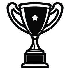 Gold cup isolated on white background