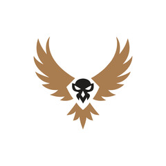 Gothic Skull and Wings Vector – Edgy Tribal Tattoo Design"