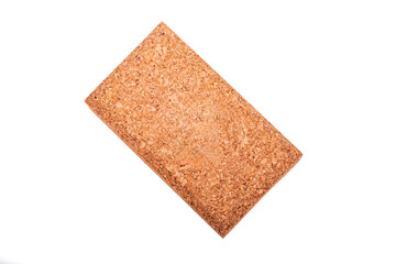 Natural cork block used for various applications in crafts and construction projects