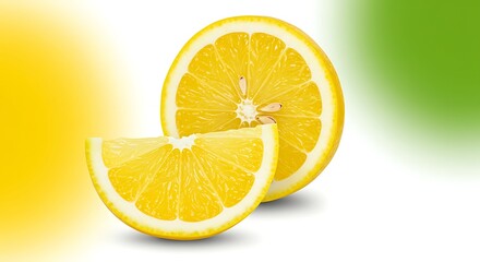 Vibrant Lemon Duo: Fresh Citrus Still Life
