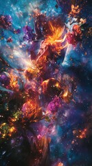 Cosmic floral fantasy