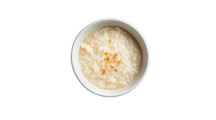 Chicken Congee Recipe Delicious and Easy Congee Bowl isolated on transparent background