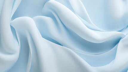 Obraz premium Abstract Draped Light Blue Fabric Texture